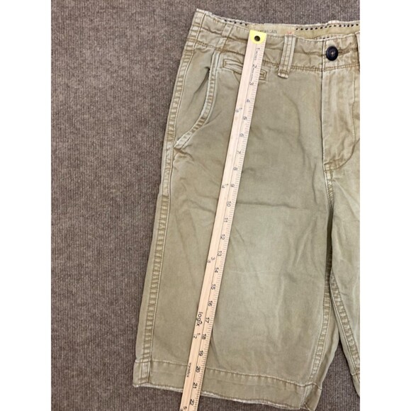 American Eagle Shorts Mens 30 Flat Front Lived In Chino Longer Length Cotton - Picture 4 of 9